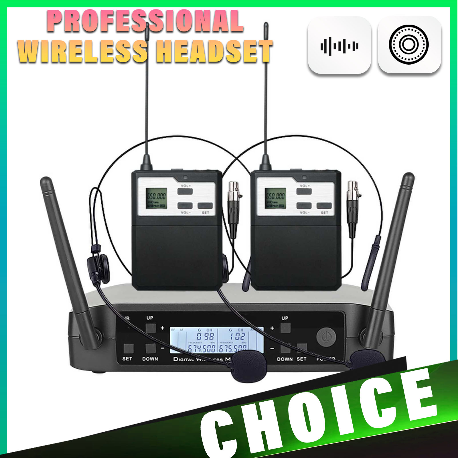Shure Mic Sm58 - Mikrofon Headset Nirkabel UHF dengan Jangkauan