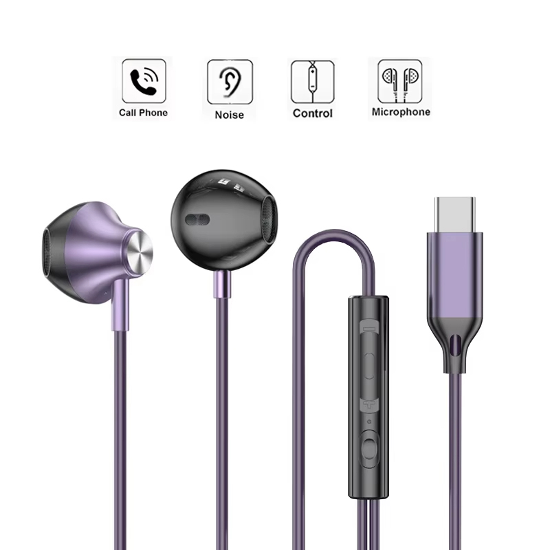 Wired Earphone Mic - Headphone Berkabel In-Ear Earphone Musik HiFi