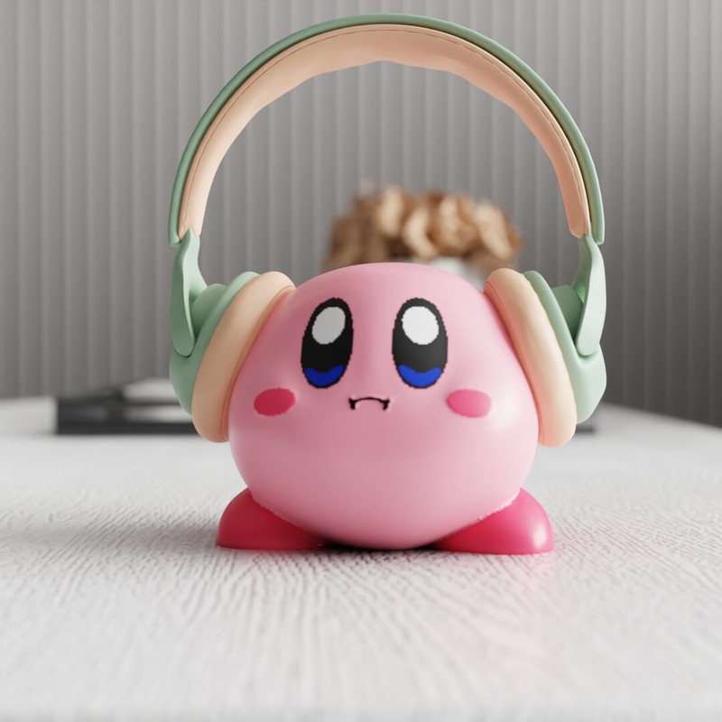 Headphone Stand Desk - MSKA Stand Headphone Kirby Ornamen Patung