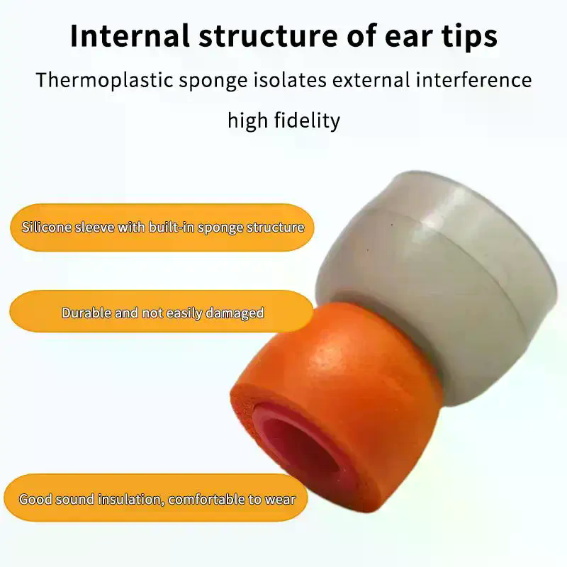 Earphone Foam Tip - Sepasang Earphone Busa Memori dengan Casing