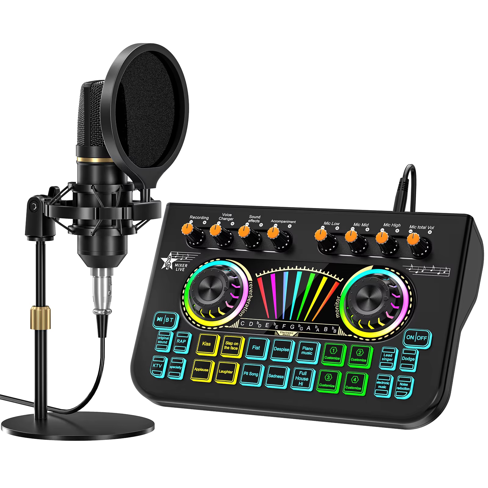 Shure Mic Sm58 - Tenlamp X3 BM800 Paket Mikrofon Podcast