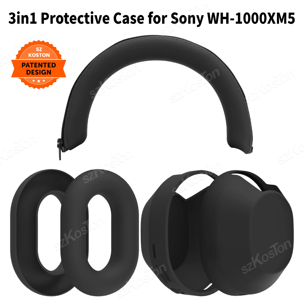 Casing Pelindung Silikon 3-In- - Sony Headphone Wh-1000Xm5 ulasan dan harga