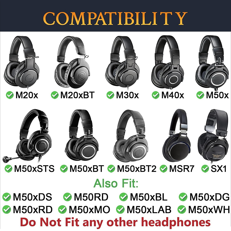 Bantalan Telinga Pengganti unt - Audio Technica Headphone Ath-M50X ulasan dan harga