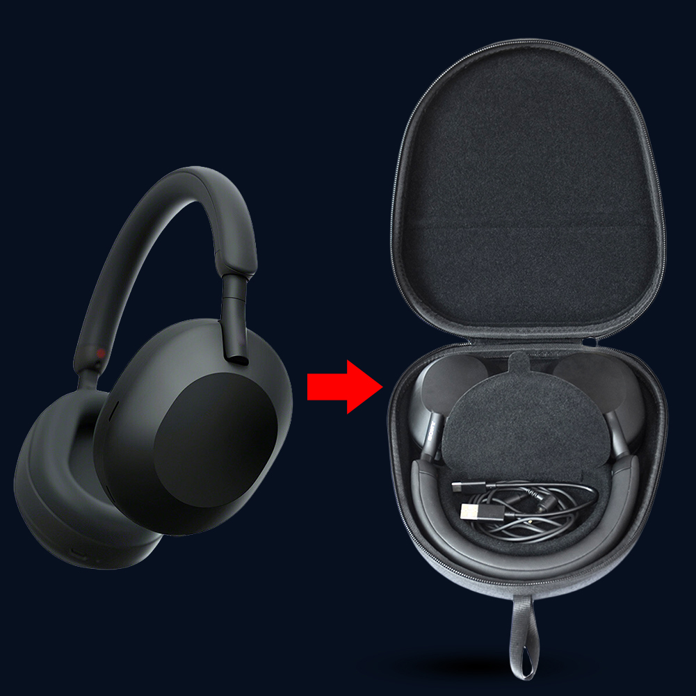 Casing Perjalanan Keras EVA Ta - Sony Headphone Wh-1000Xm5 ulasan dan harga