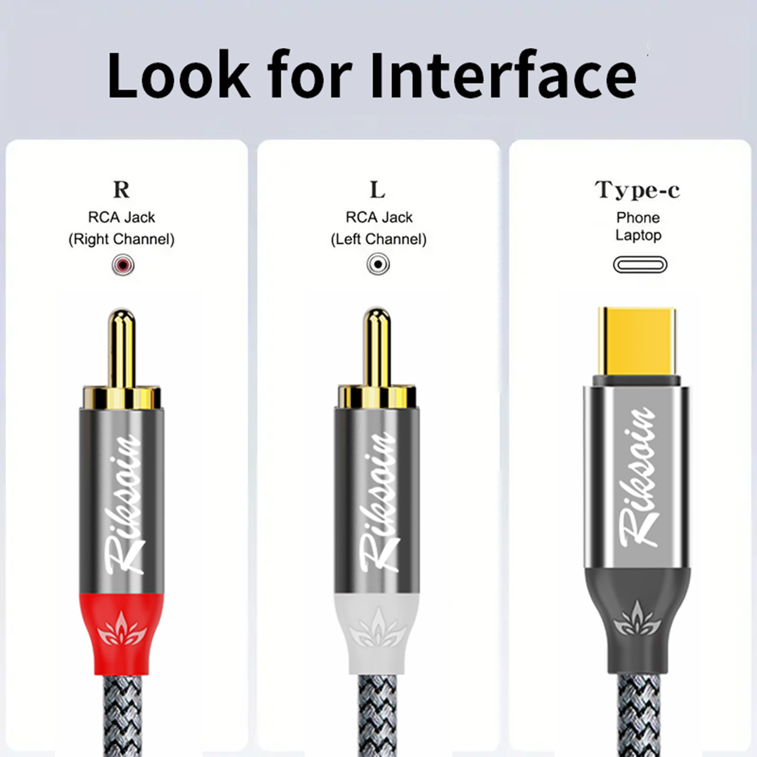 Kabel USB C ke 2RCA Stereo Y S - Audio Splitter Y ulasan dan harga