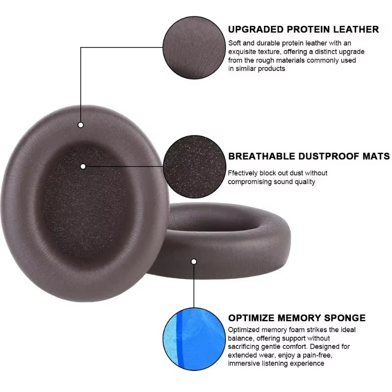 Bantalan Telinga Kulit Protein - Beats Headphone Studio Pro ulasan dan harga