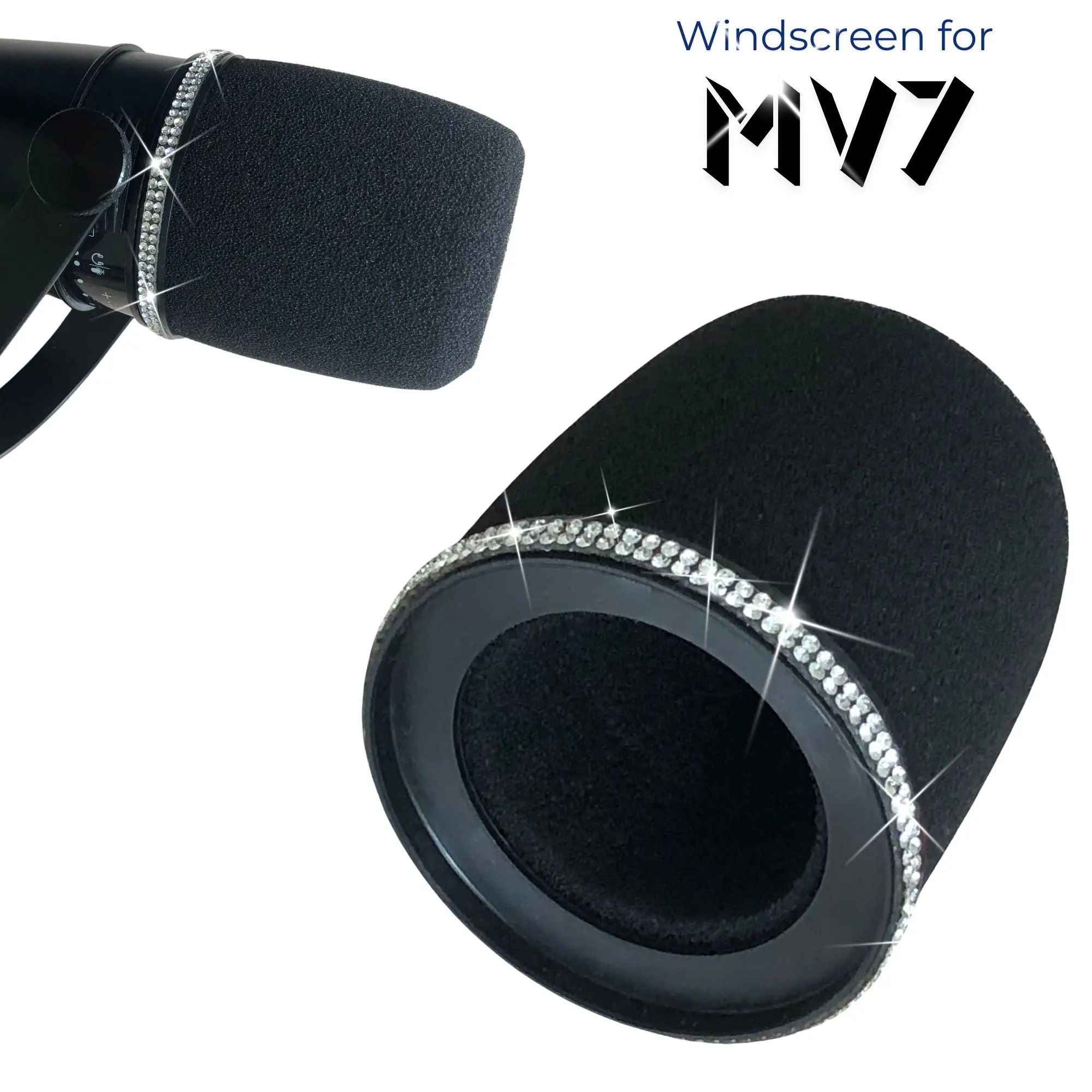 Filter Busa Sparkly MV7 untuk  - Shure Mic Sm7B ulasan dan harga